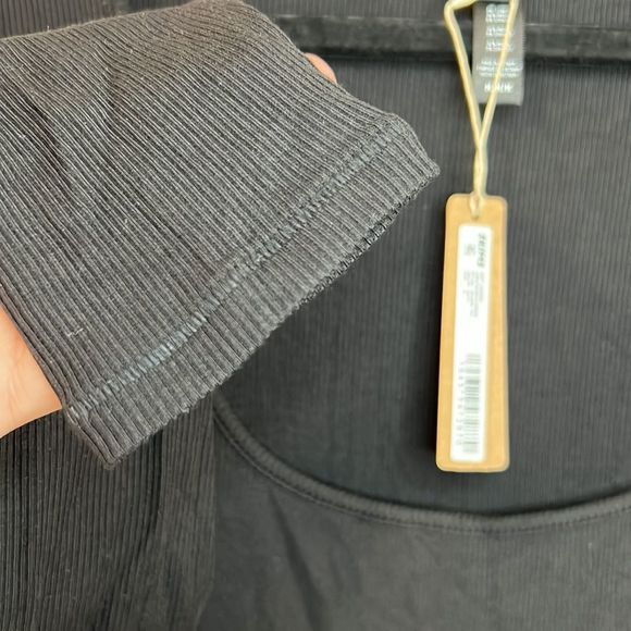 SKIMS SOFT LOUNGE LONG SLEEVE DRESS ONYX BLACK SIZE MEDIUM - Picture 11 of 12